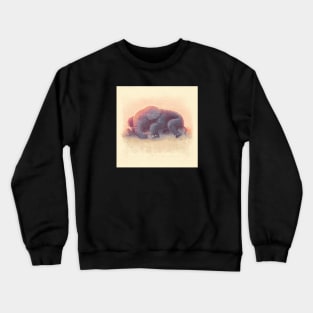 Baby Elephant Sleeping 2 Crewneck Sweatshirt